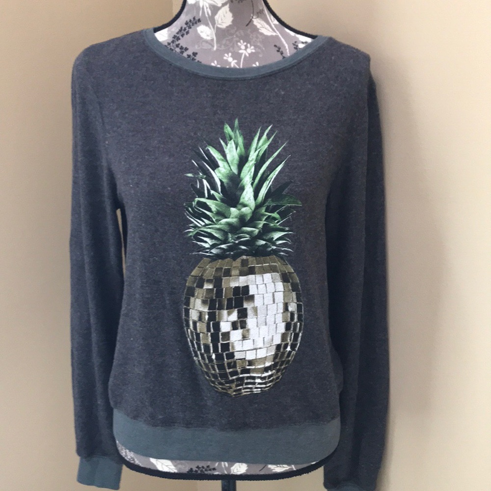 NWT Wildfox Party Pineapple Sweatshirt - Picture 5 of 6